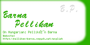 barna pellikan business card